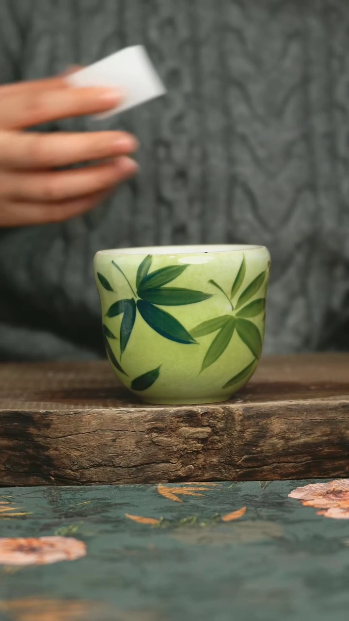 【闪购商品】瓷片釉下彩手工手绘同款陶器