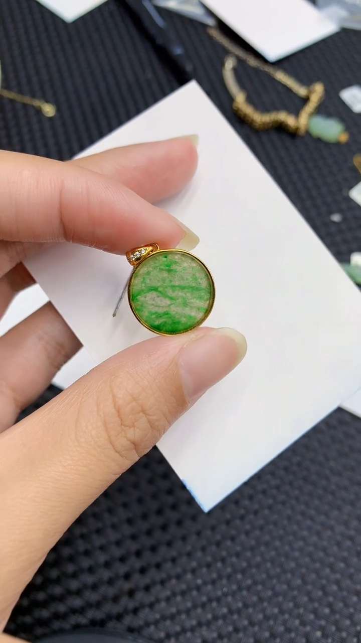 【闪购商品】翡翠颈饰银S925镶嵌            8