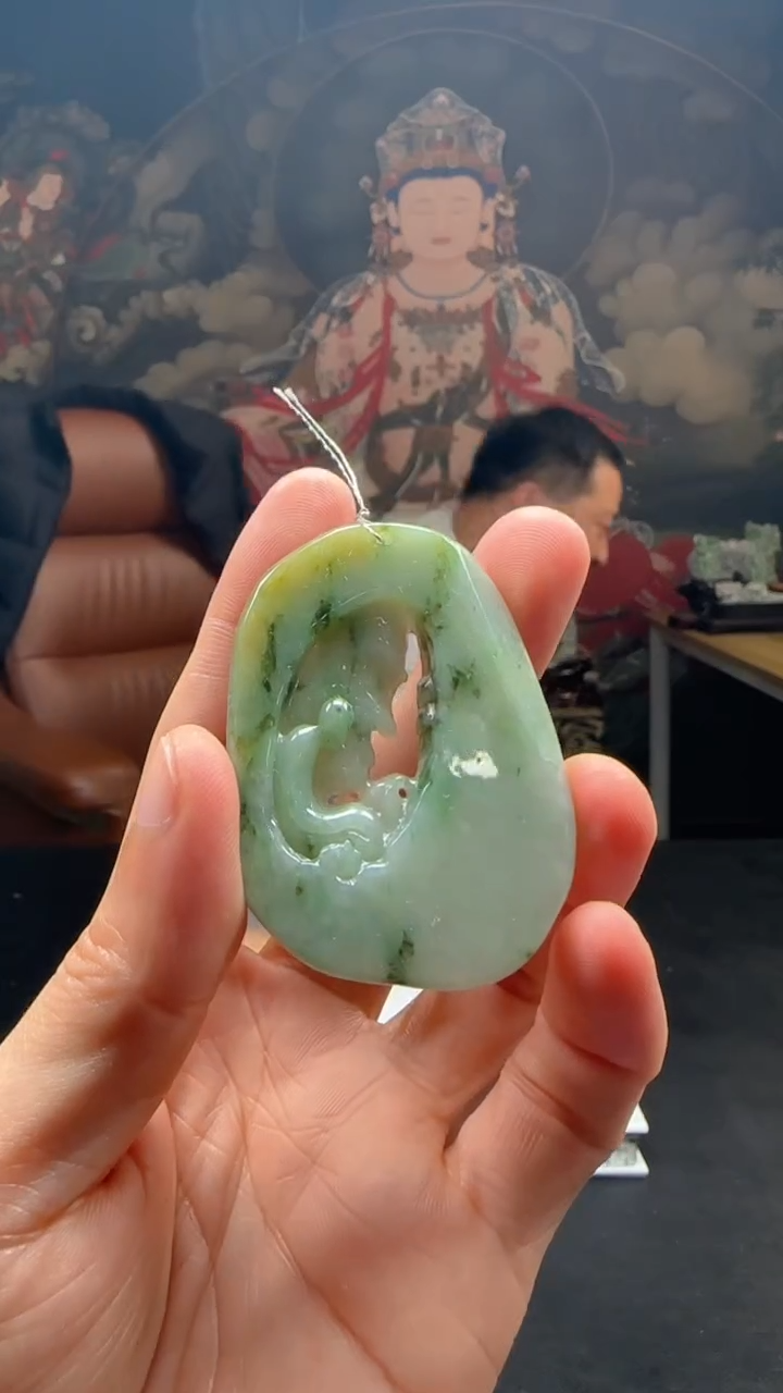 【闪购商品】翡翠颈饰未镶嵌L-@@QJSX12243多样性发其一