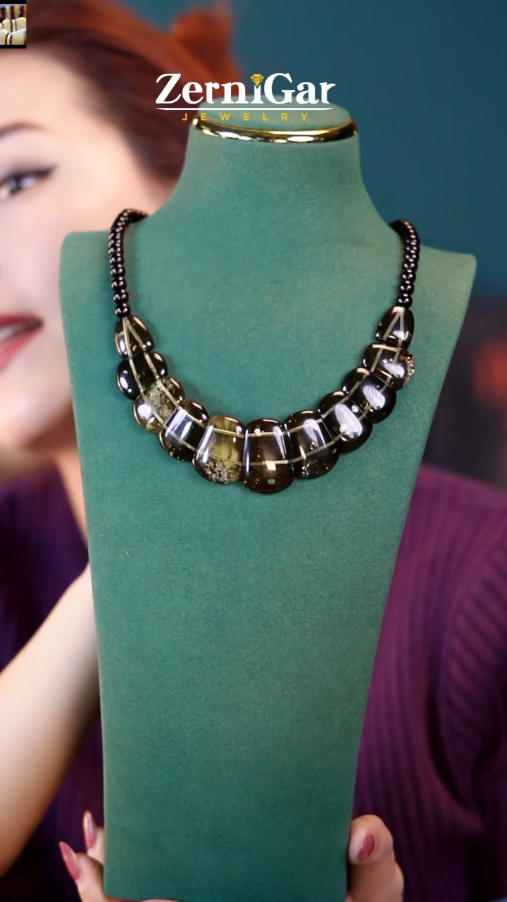 【闪购商品】琥珀颈饰未镶嵌天然琥珀项链