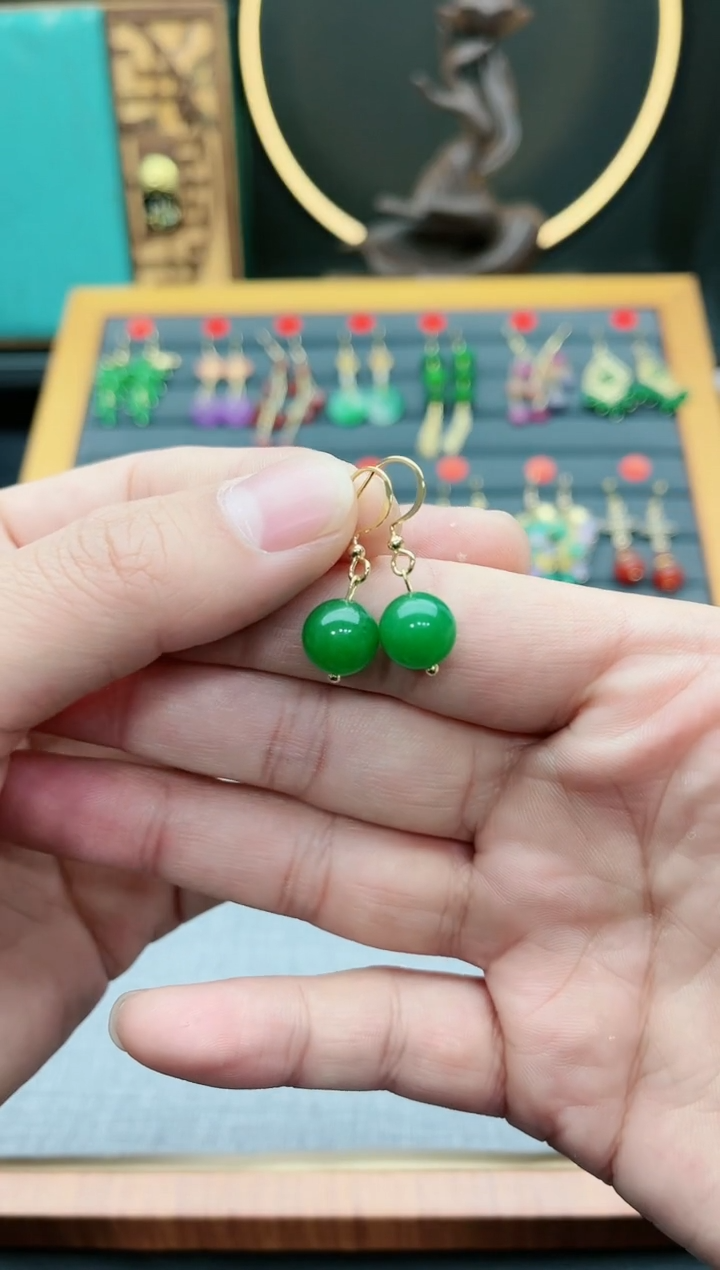 【闪购商品】玛瑙/玉髓耳钉银S925镶嵌825000