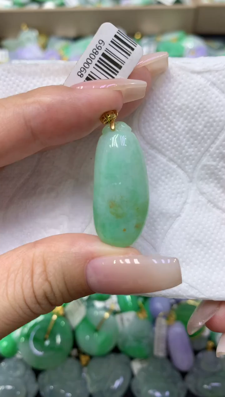 颈饰未镶嵌翡翠天然缅甸翡翠A货