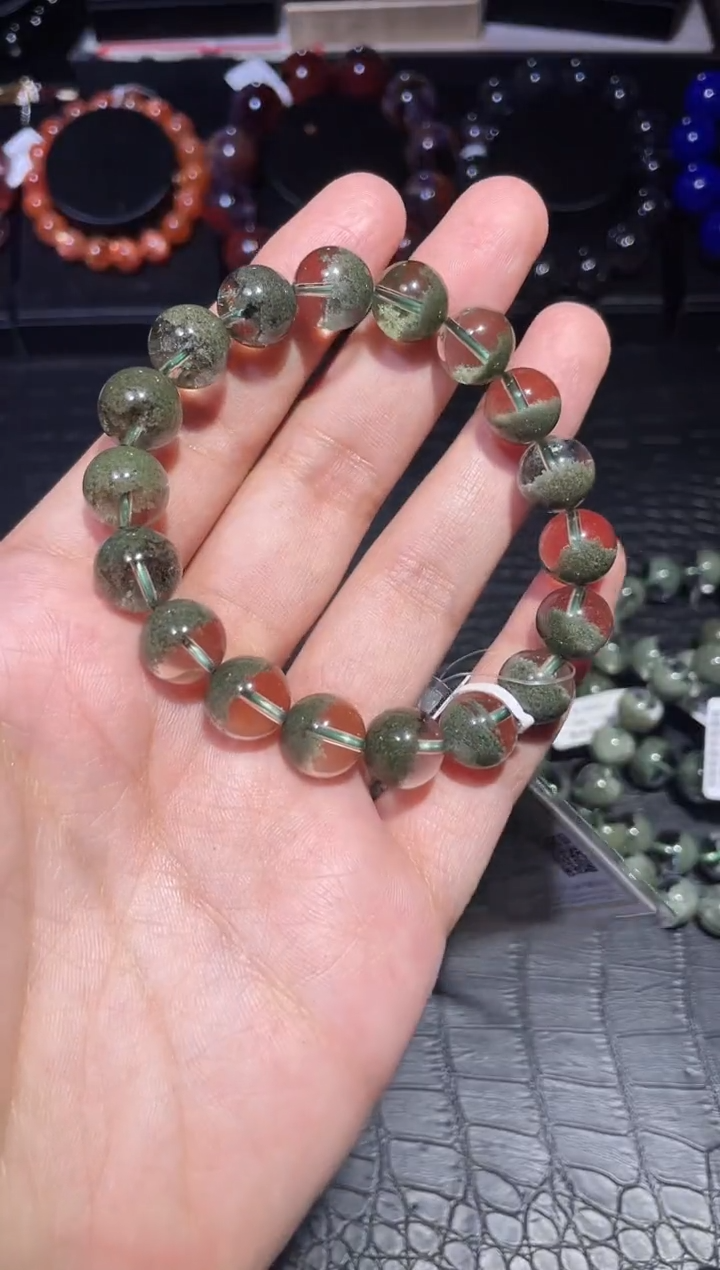 【闪购商品】水晶手链未镶嵌绿幽灵单圈A11（多样性发其一）