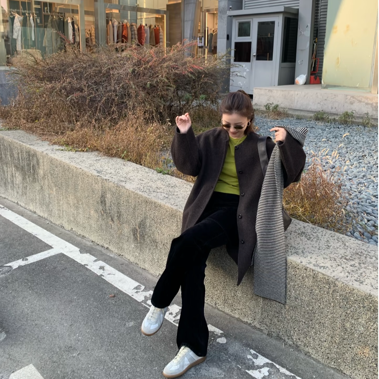 韩国东大门各种羊 毛大衣集合