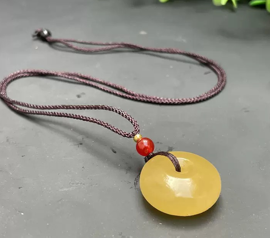非金属树脂吊坠  平安扣 时尚时尚项链