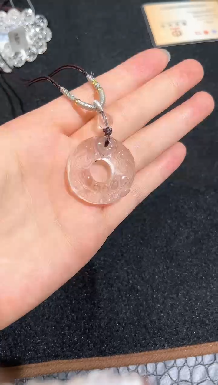 未镶嵌手链水晶26号白水晶双貔貅吊坠