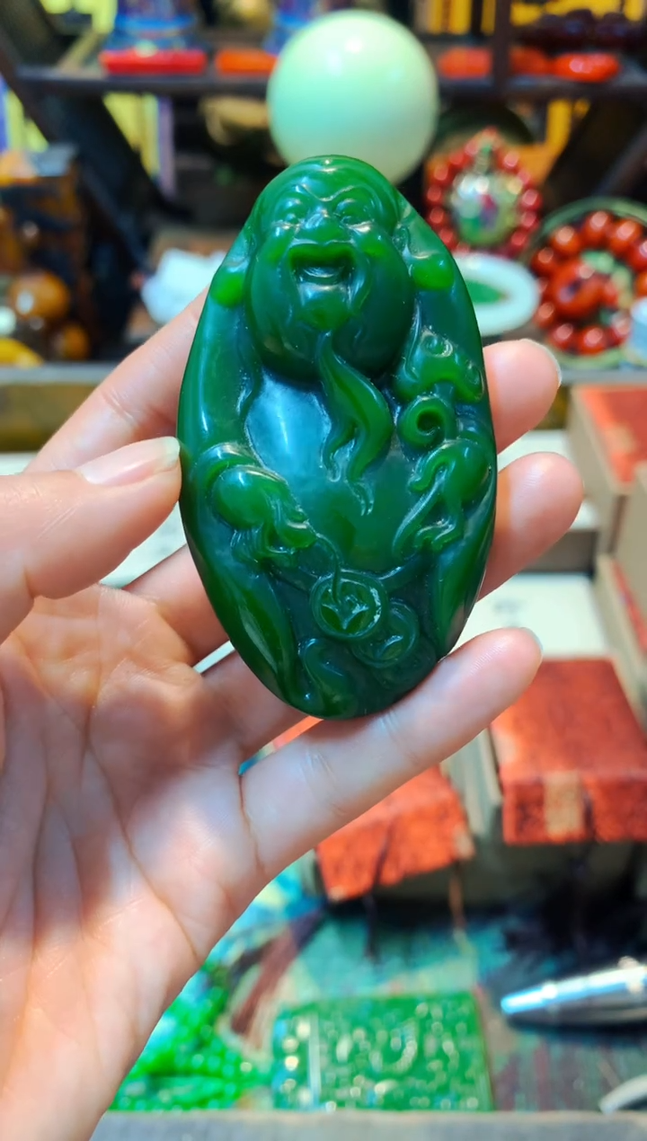 【闪购商品】和田玉（碧玉）颈饰未镶嵌主播推荐主播推荐