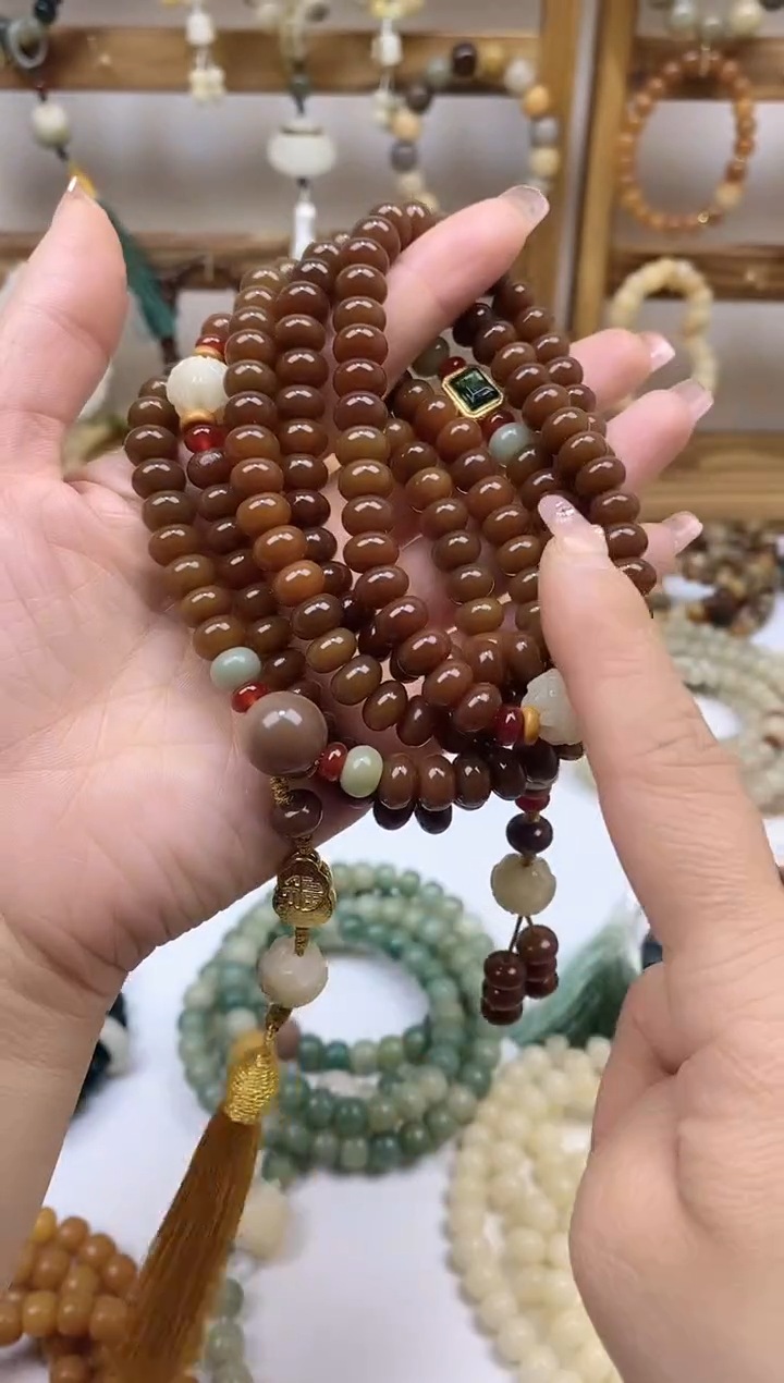 【闪购商品】白玉菩提吊坠6*9mm咖啡豆168颗