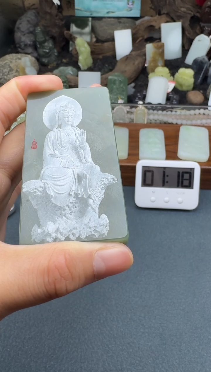 【闪购商品】和田玉颈饰未镶嵌开心