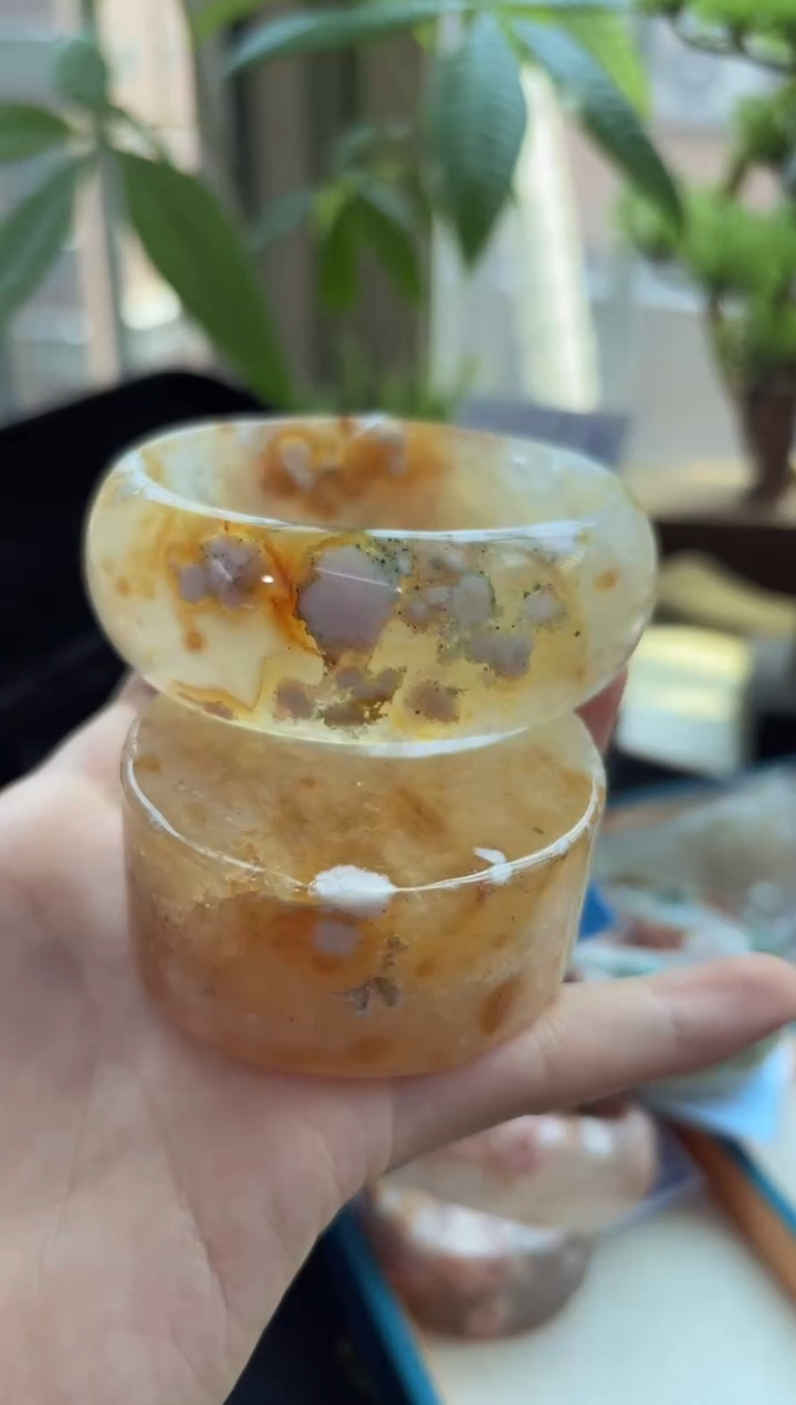 石英质玉手镯未镶嵌C716(61圈赠送镯心)