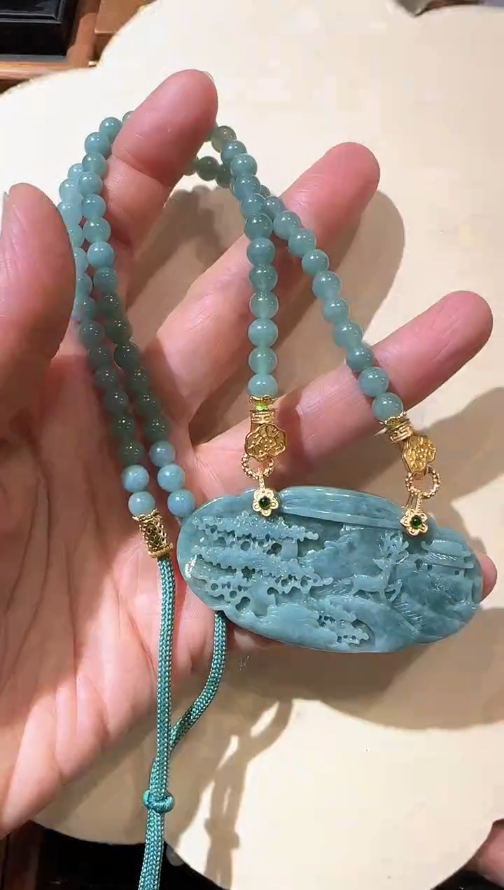 【闪购商品】翡翠颈饰未镶嵌国风