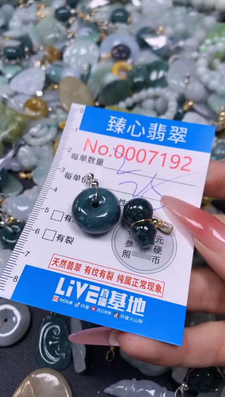 【闪购商品】翡翠颈饰未镶嵌含绳0007192