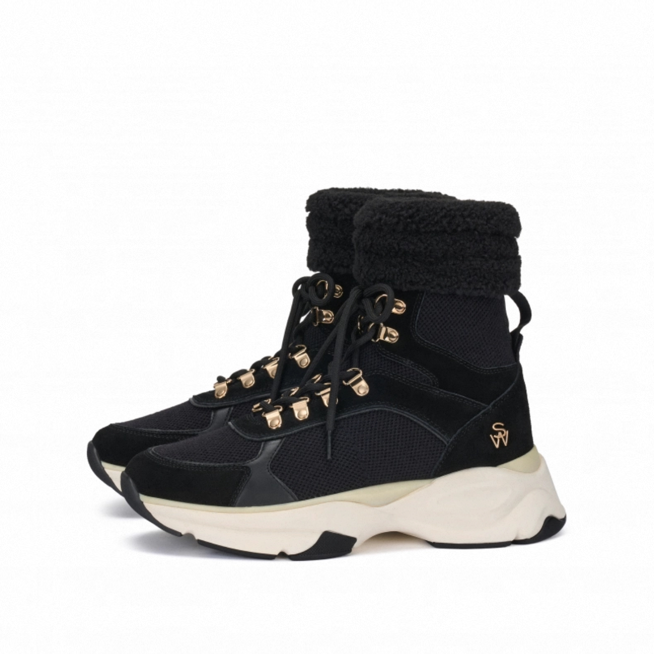 StuartWeitzman【北京东方】SW HIKER SHEARLING HIGH-TOP运动鞋