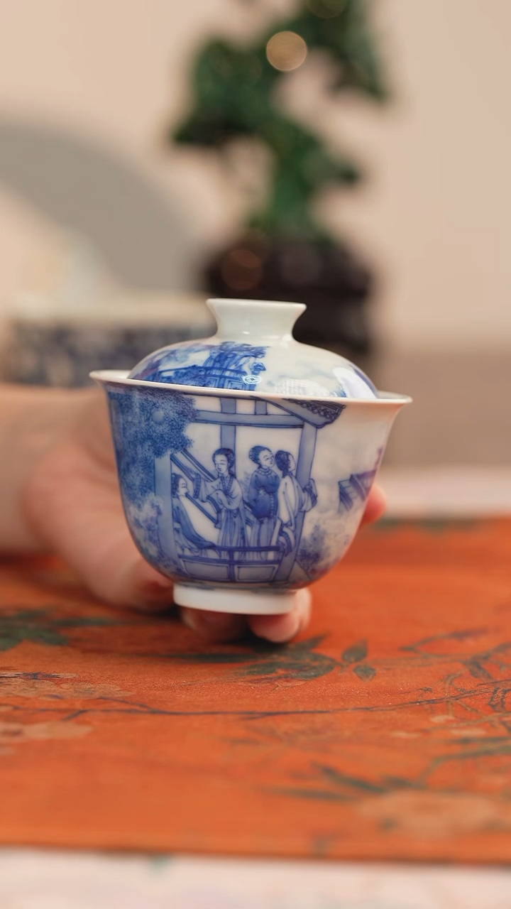 天心雅器望月盖碗