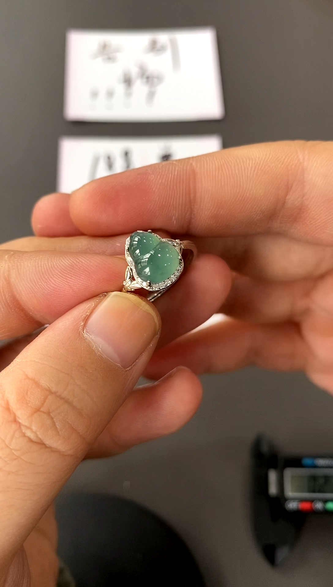 【闪购商品】翡翠戒指银S925镶嵌买断价