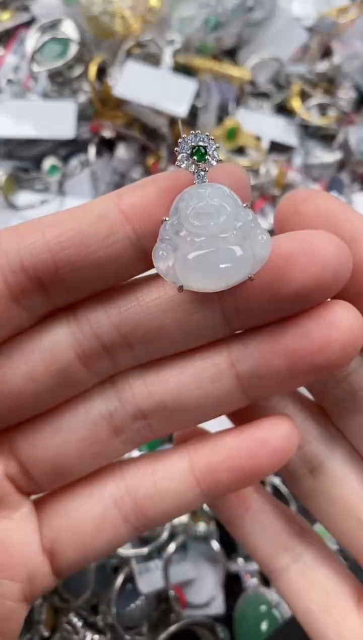 银S925镶嵌戒指翡翠111   9