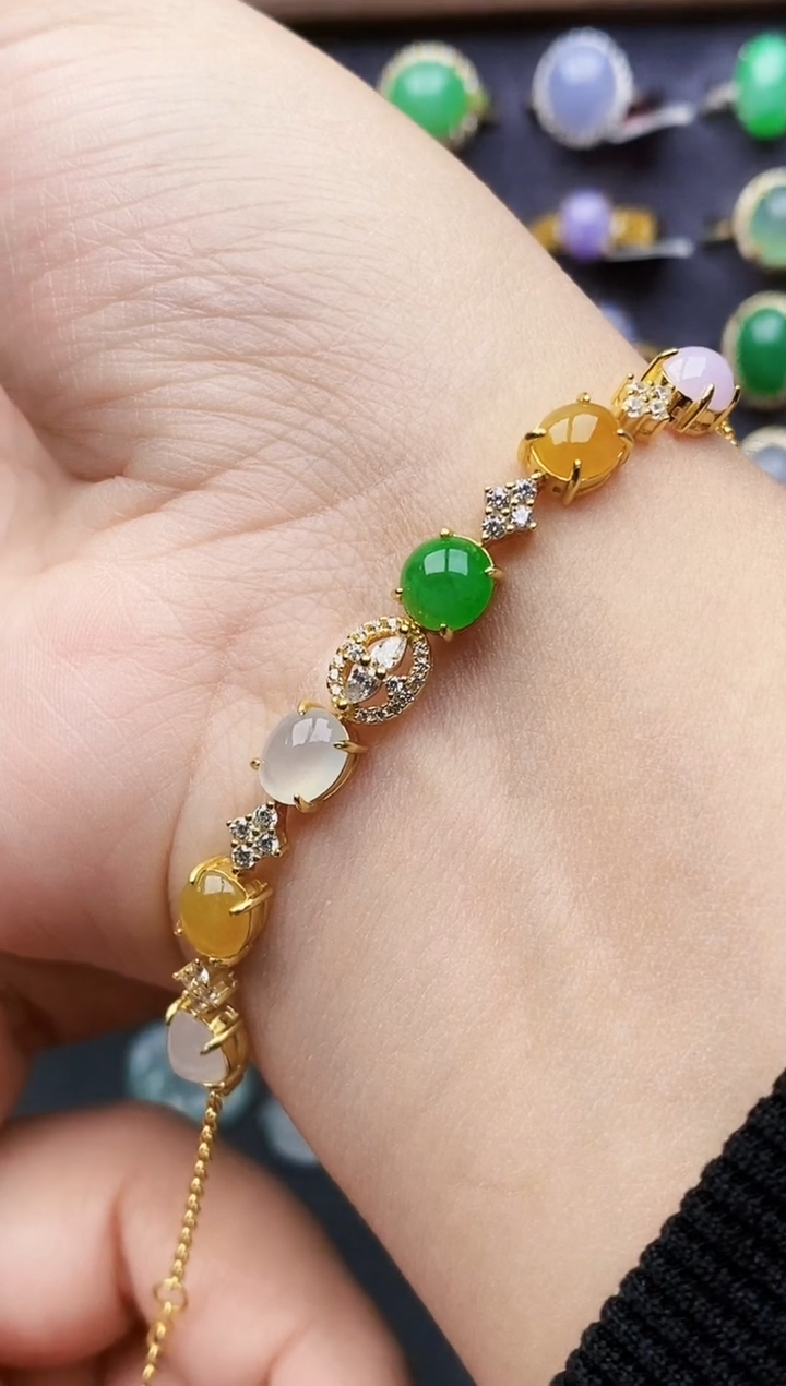 银S925镶嵌戒指翡翠1135