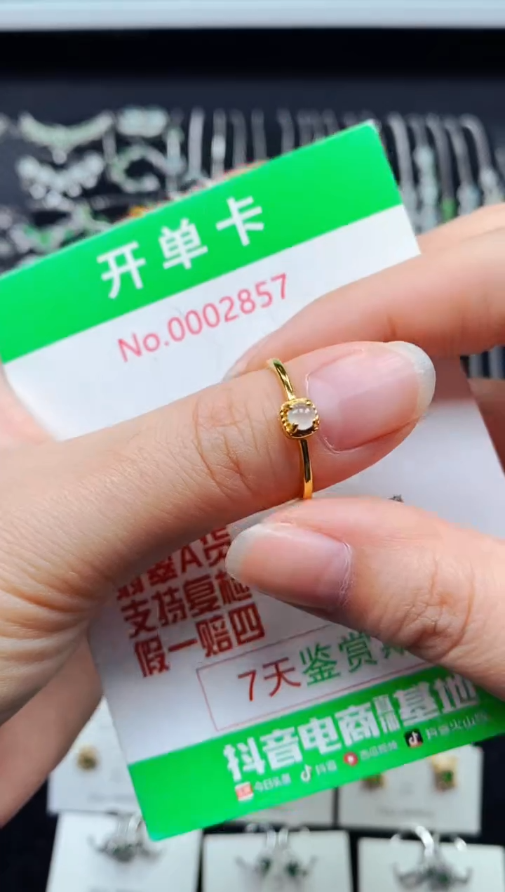 【闪购商品】翡翠戒指银S925镶嵌2857