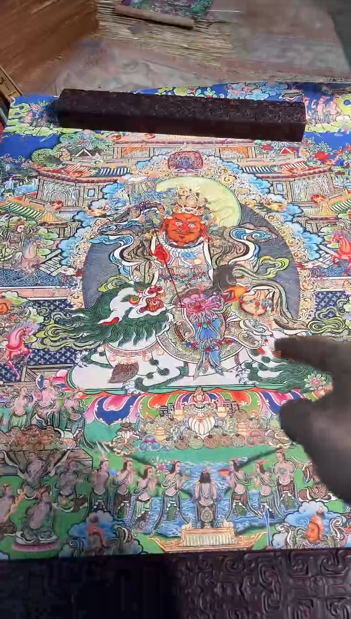 卷轴画路路的唐卡tk160