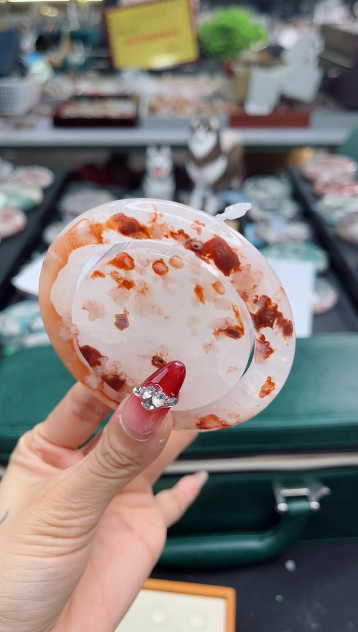 【闪购商品】石英质玉手镯未镶嵌56圈口（赠品镯心）S9835