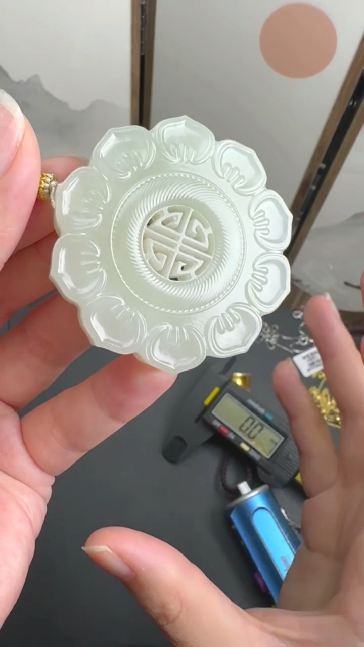 吊坠(不含链)未镶嵌和田玉JJD1229030多样性发一