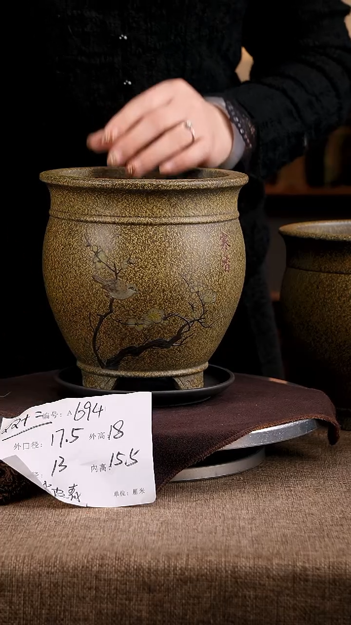 紫砂花盆花卉工艺694+z