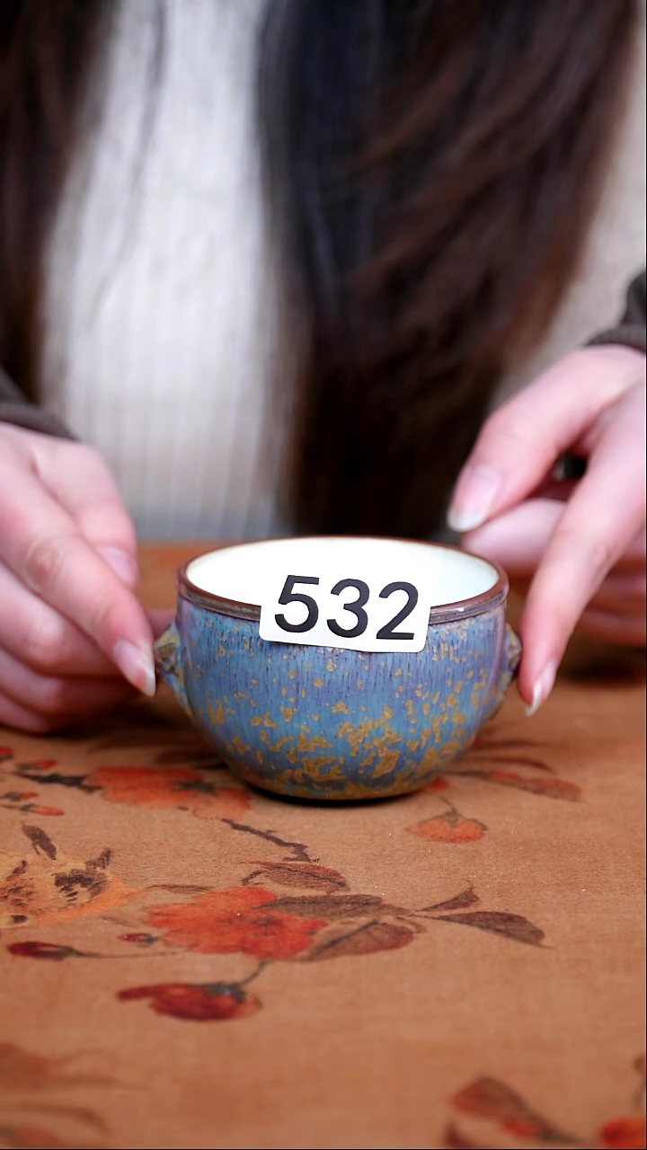 全品钧瓷茶器摆件