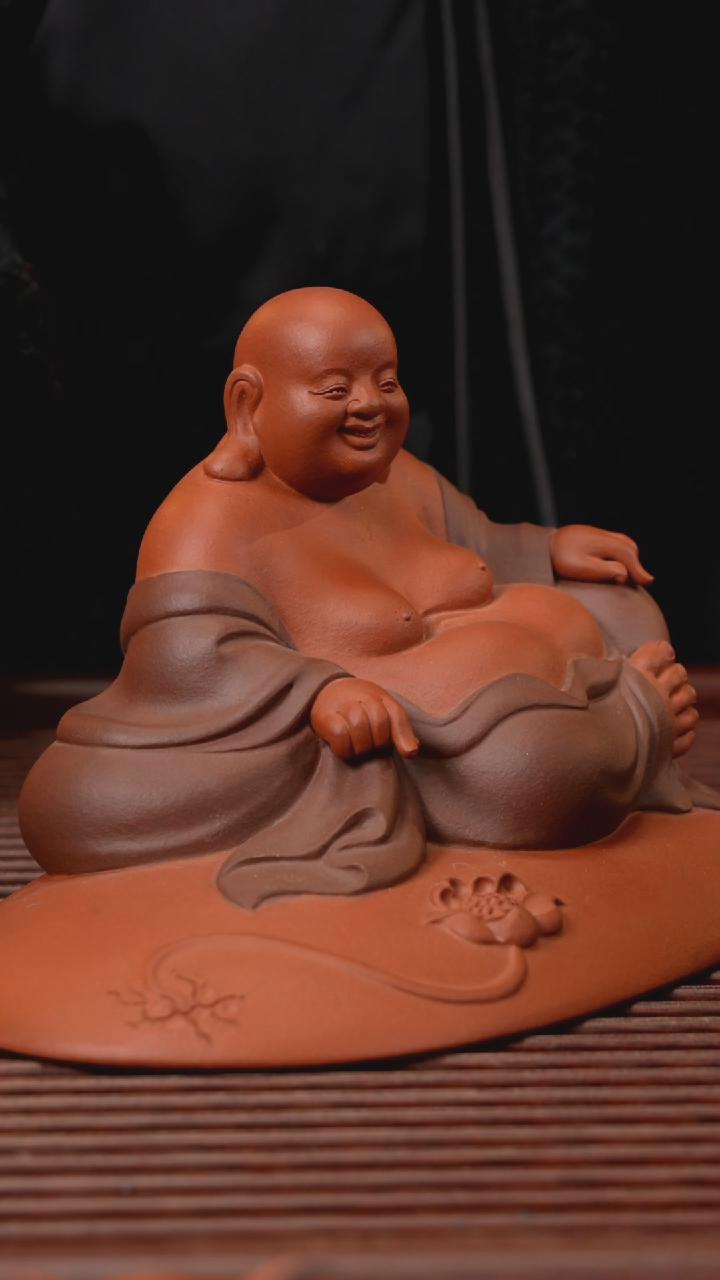 【闪购商品】紫砂茶宠莲生福地