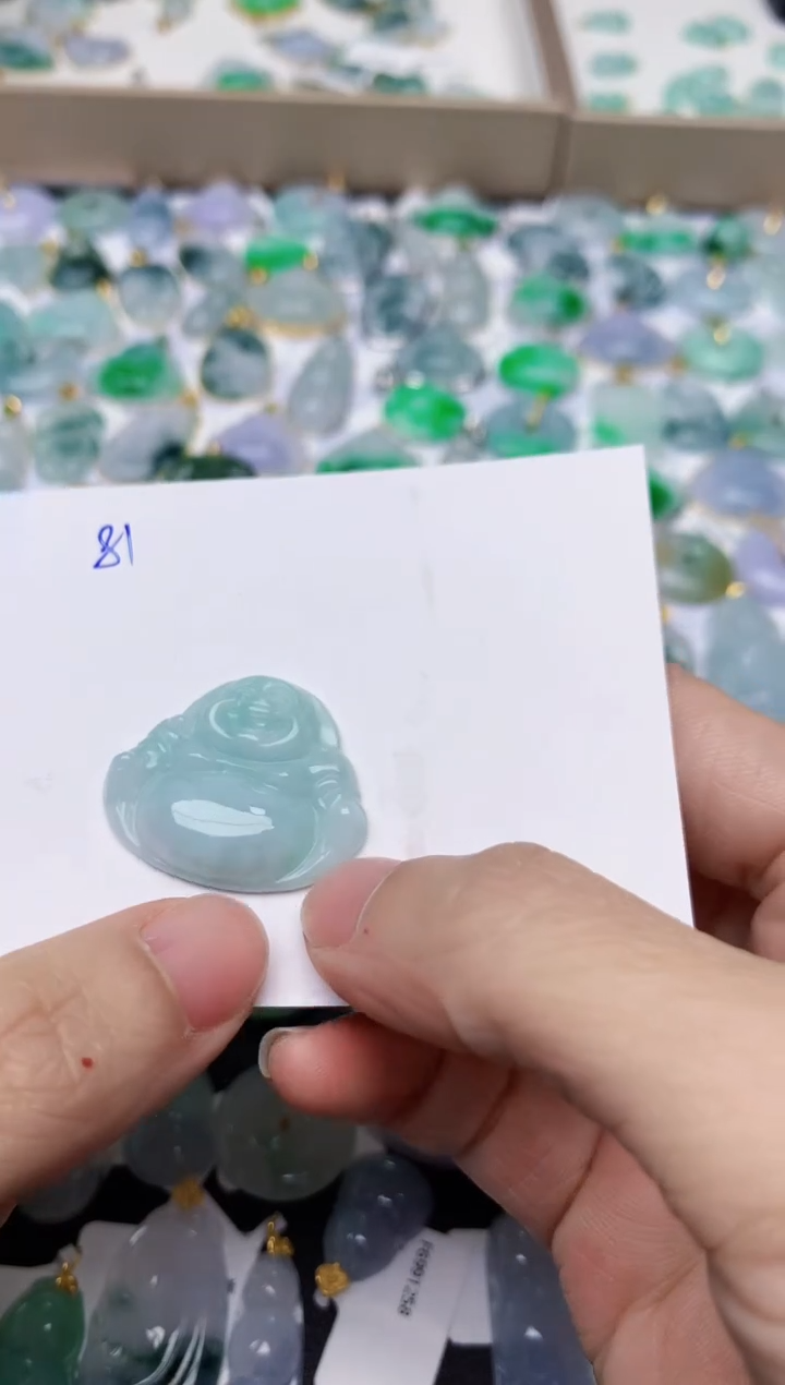 【闪购商品】翡翠颈饰未镶嵌天然翡翠A货    81