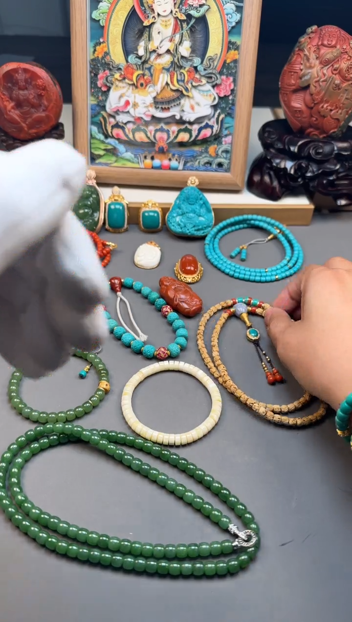 【闪购商品】绿松石手串手串未镶嵌手串手串