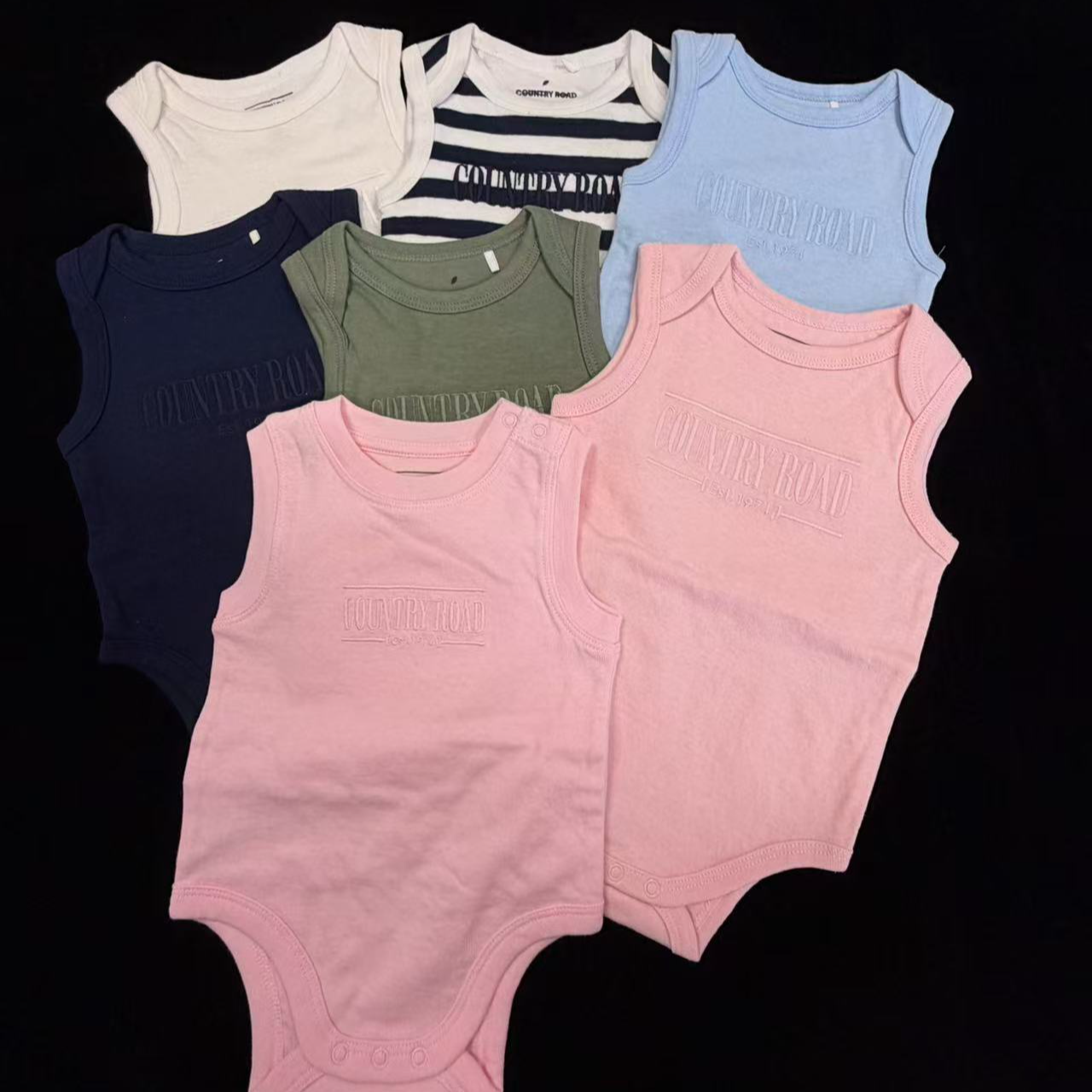 澳单CR刺绣背心包屁哈衣