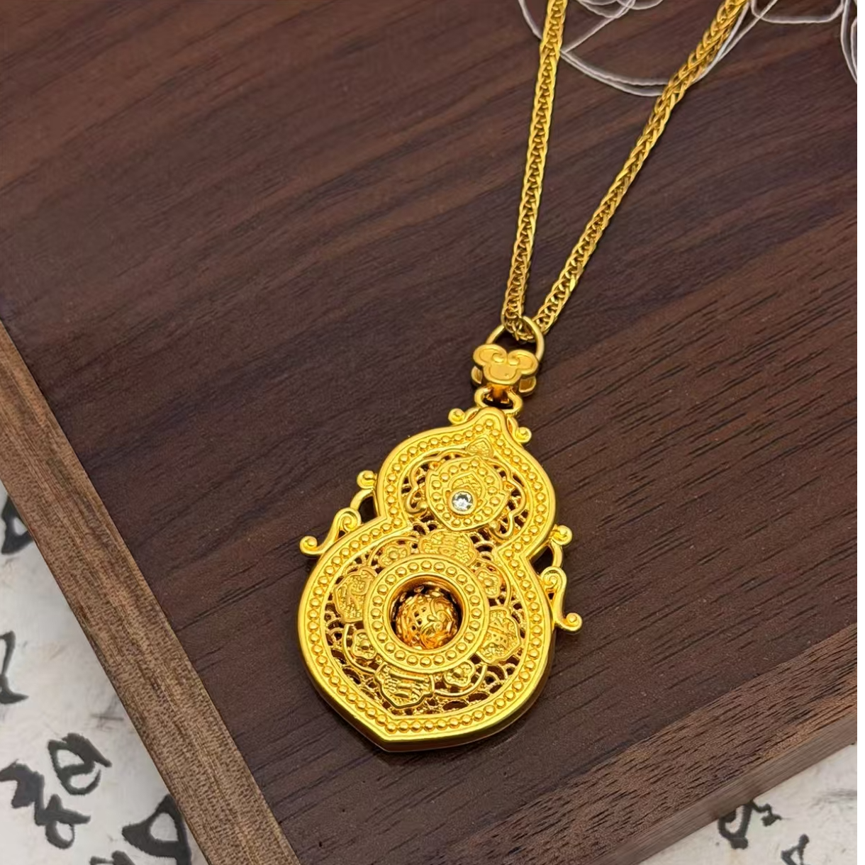 足银手链 【四美葫芦】999足银复古宫廷千金项链坠链原创设计女王