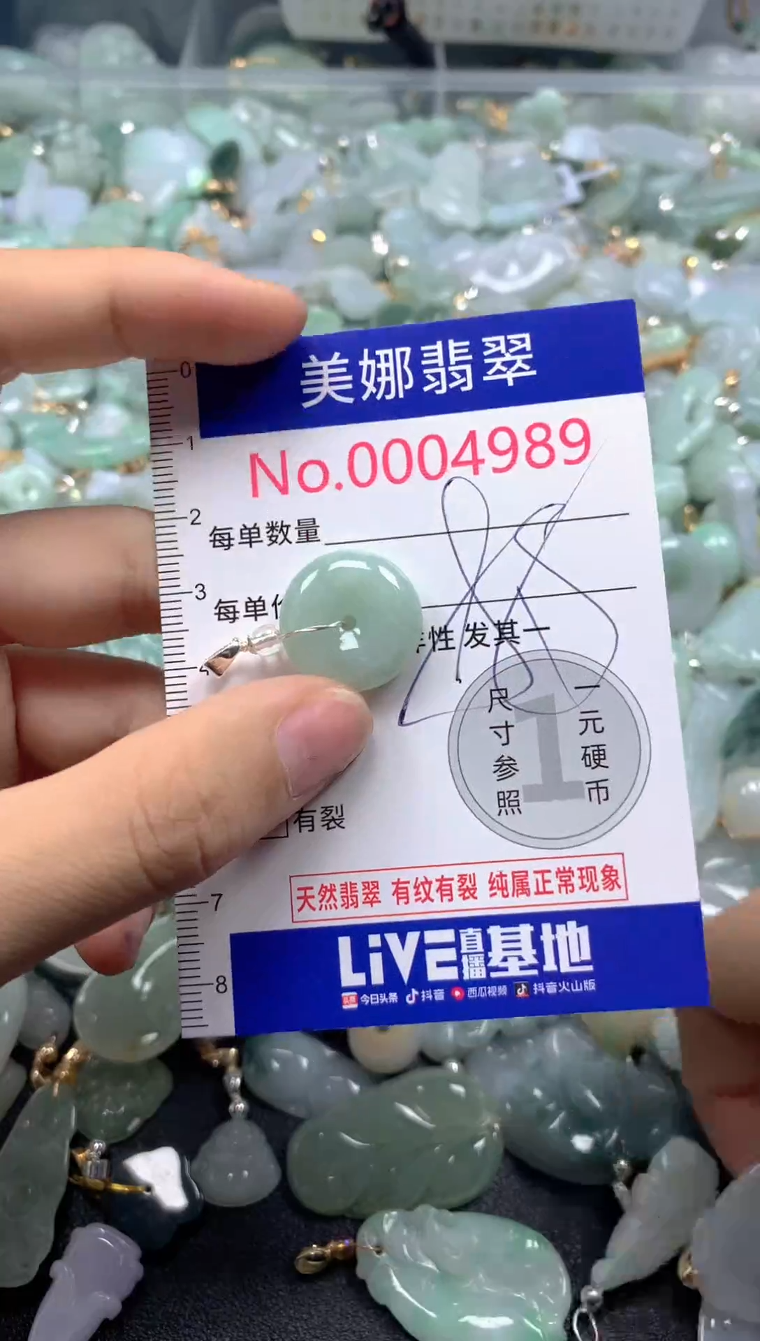 颈饰未镶嵌翡翠4989