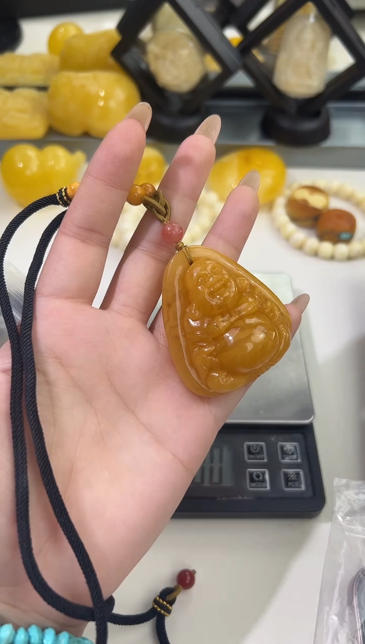 裸石琥珀未镶嵌天然琥珀蜜蜡吊坠