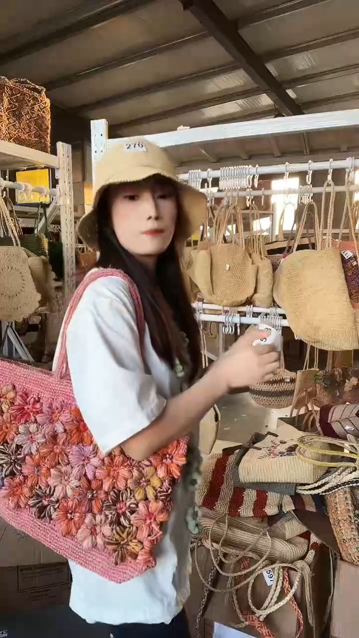 草编587拉菲草编织包包非洲厂家进口手工制作