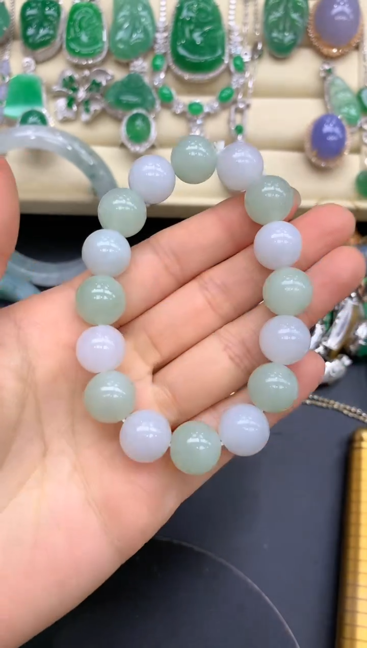 【闪购商品】翡翠手链未镶嵌14 -中国好珍宝