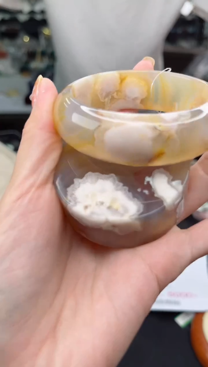 【闪购商品】石英质玉手镯未镶嵌56圈口（赠品镯心）3650178