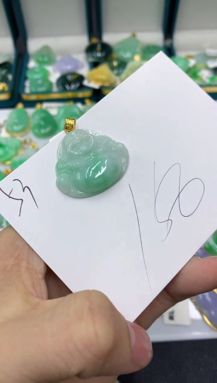 【闪购商品】翡翠颈饰18K金镶嵌号链接11111