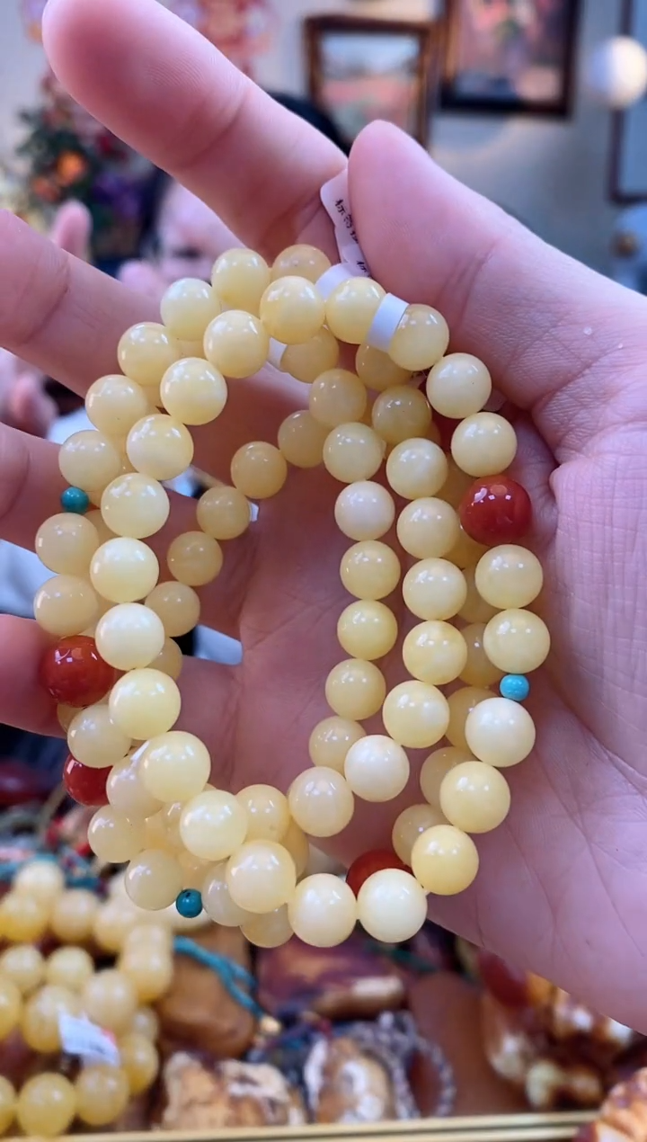 【闪购商品】琥珀手串未镶嵌手串 微瑕（多样性发其一）