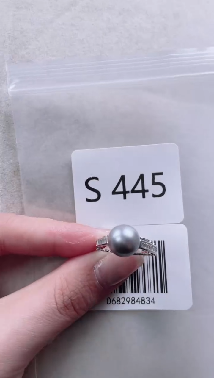 【闪购商品】海水珍珠戒指银S925镶嵌S445
