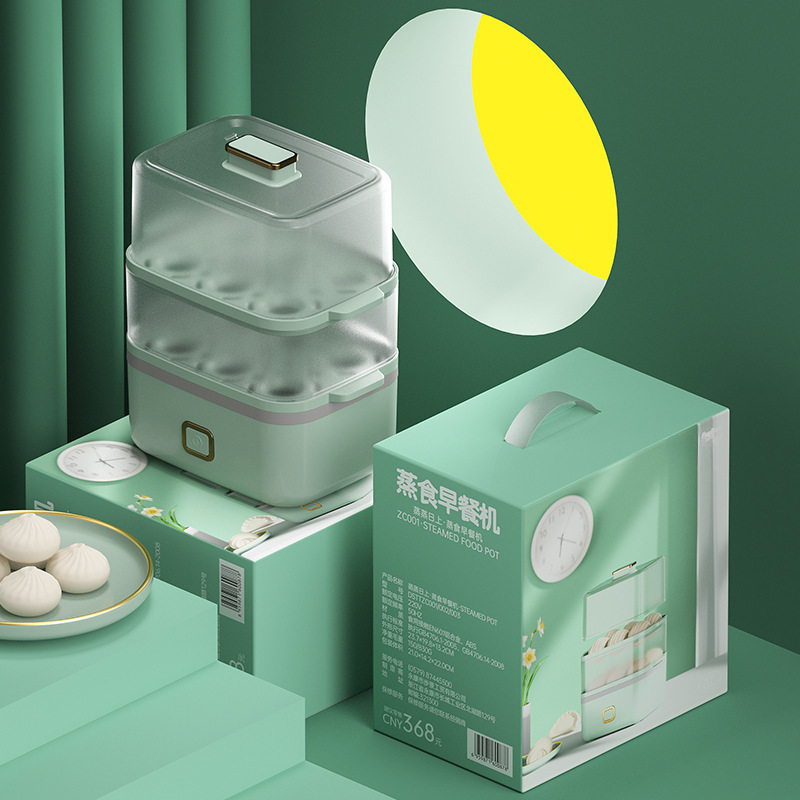 【全疆包邮】家用双层款蒸食早餐机蒸蛋器