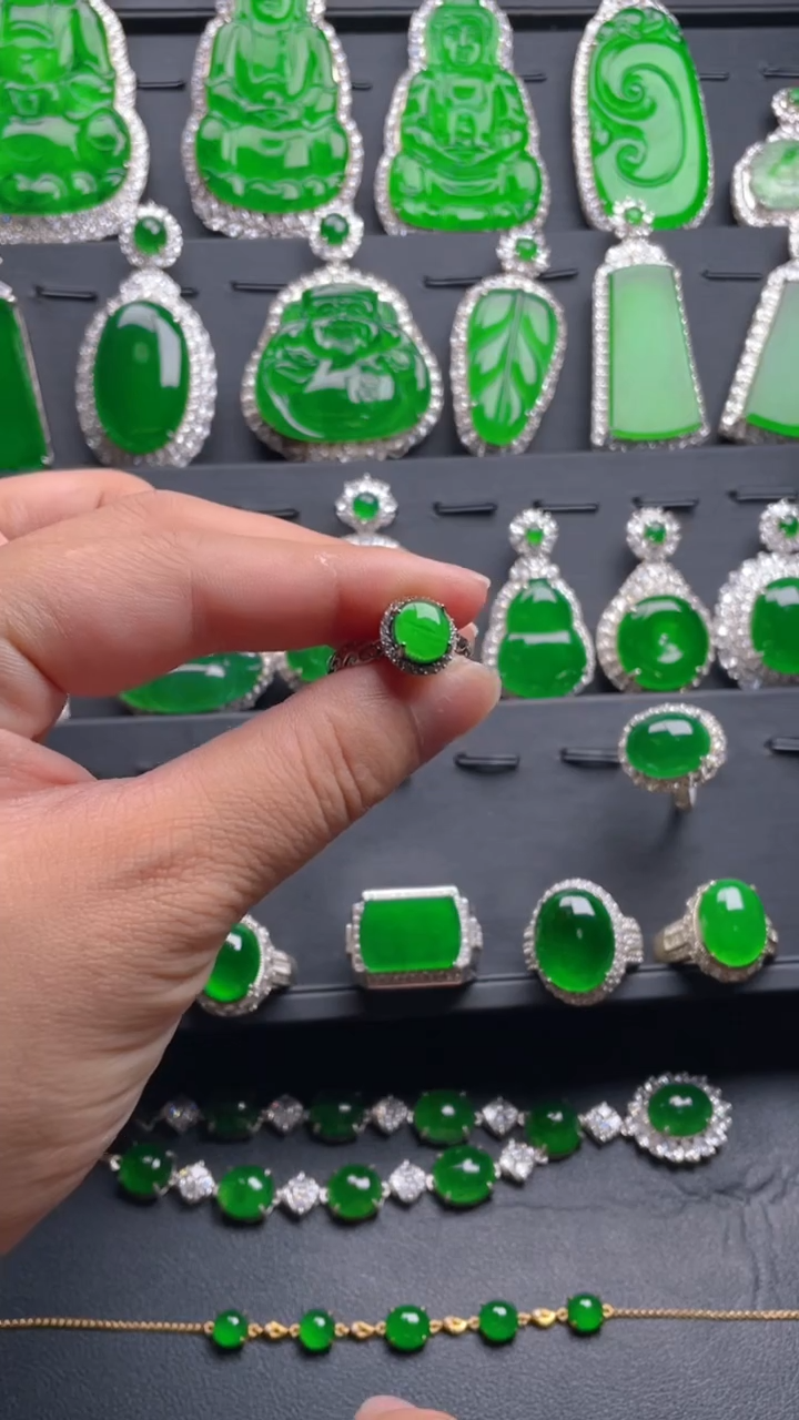 【闪购商品】翡翠戒指未镶嵌戒指0201