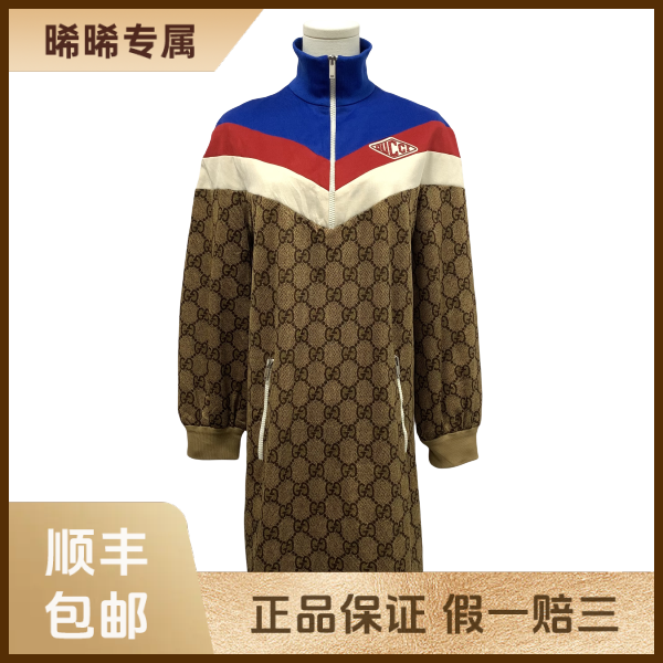 妃鱼/古驰/聚酯纤维/连衣裙/95新/s零三零四