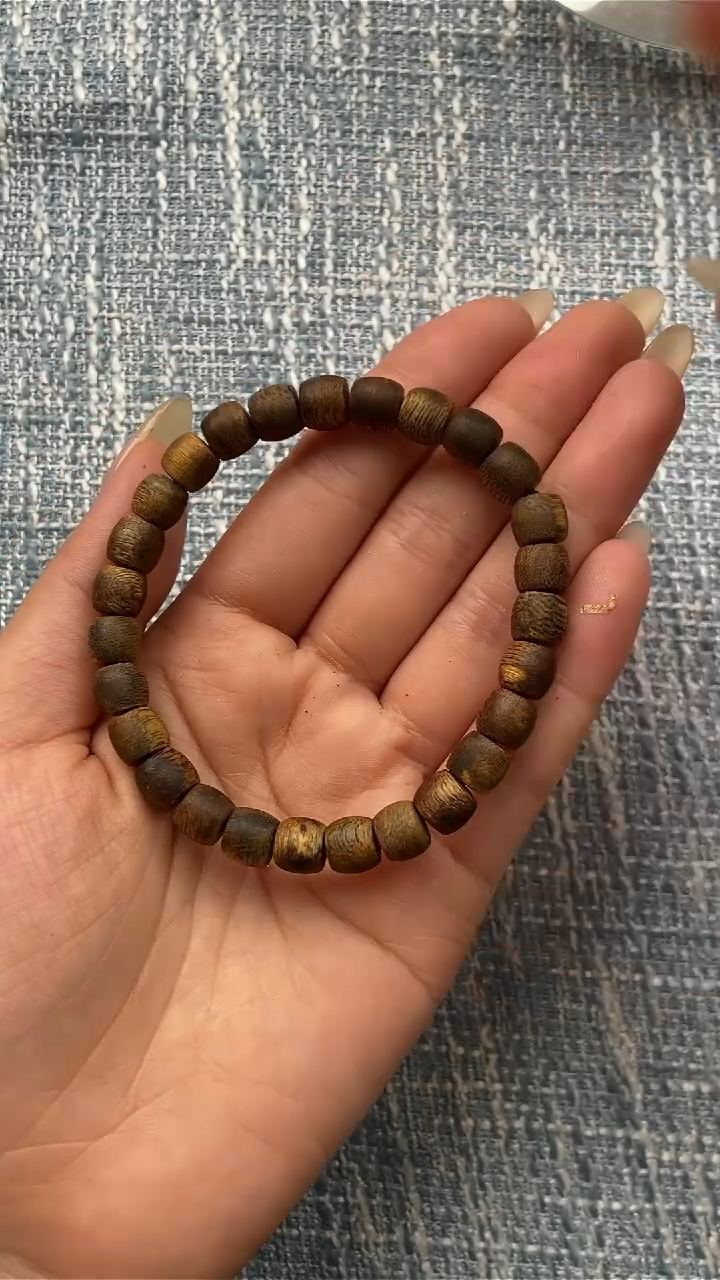 【闪购商品】沉香手串海南奇楠沉香0.7鼓珠单圈JY074
