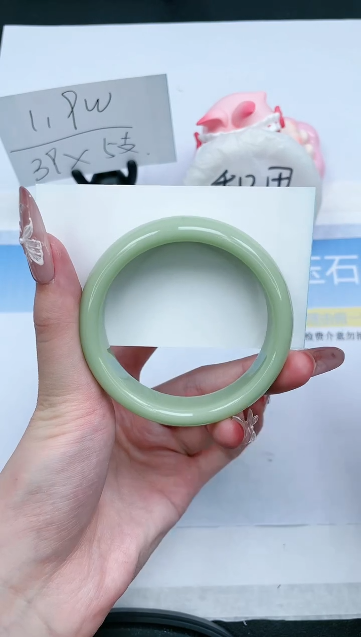 石英质玉未镶嵌手镯373-54.9