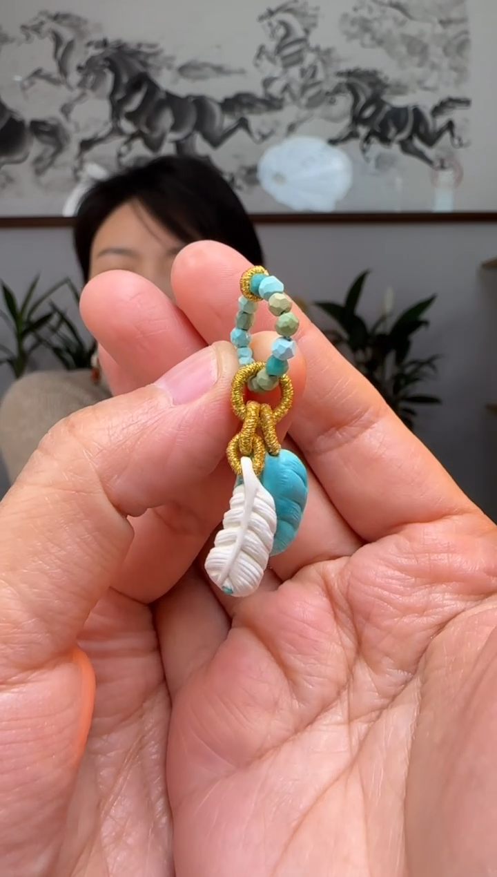 【闪购商品】绿松石提溜未镶嵌时尚百搭A2002