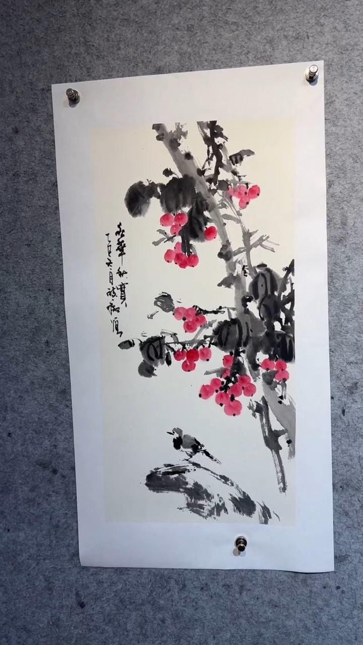 国画澹*张自学水墨国画60
