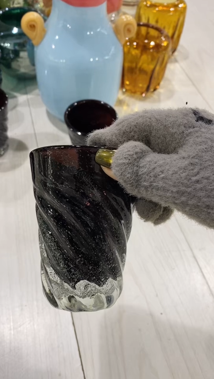 慕忆家手作琉璃花瓶瑕疵