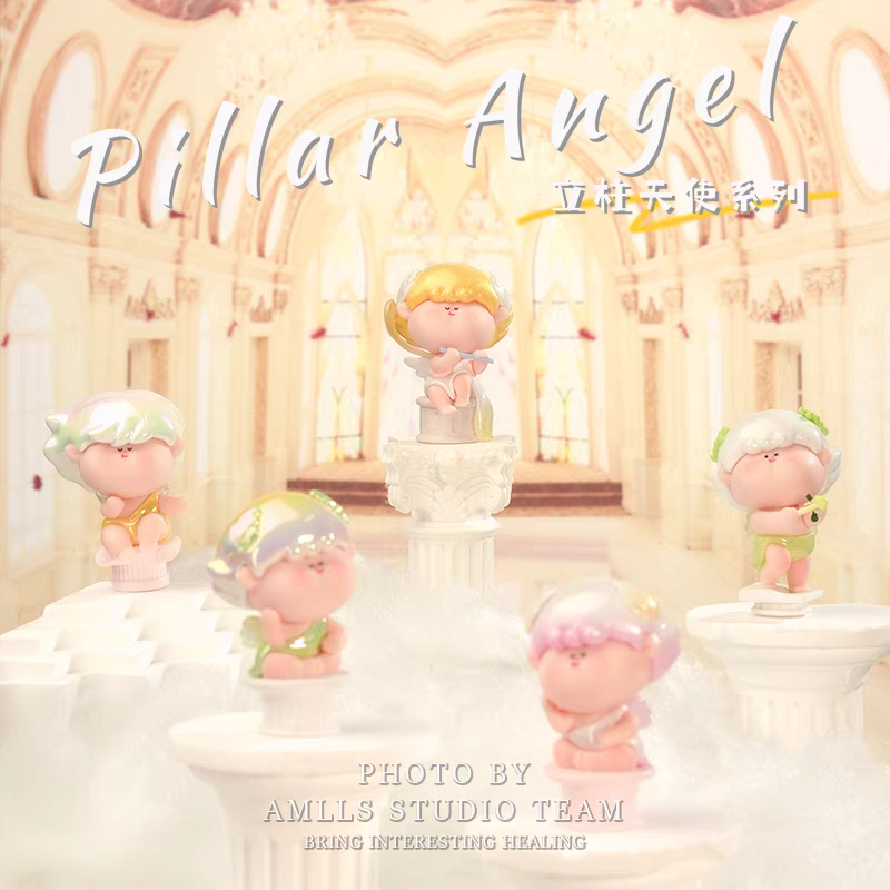 正版阿玛莉莉丝AMLLS立柱雕塑天使系列萌粒盲袋