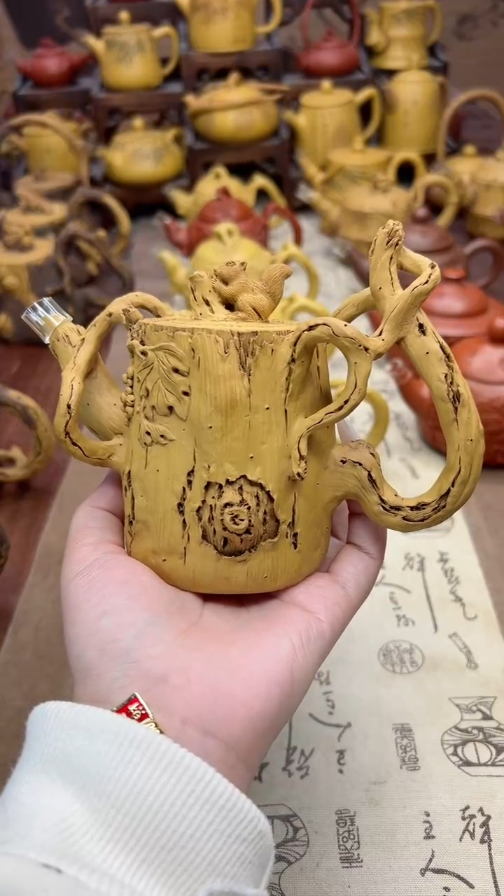 【闪购商品】紫砂茶壶枯木逢春壶